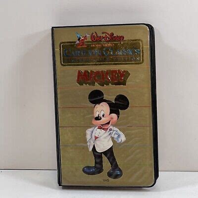 WALT DISNEY CARTOON Classics Limited Gold Edition Mickey VHS Clamshell PicClick UK