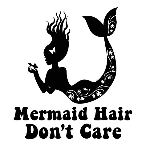 mermaid hair don t care mermaid sublimation cricut vector 17378585 vector art at vecteezy