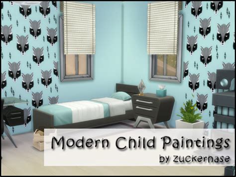 Akisima Sims Blog Modern Kids Paintings • Sims 4 Downloads