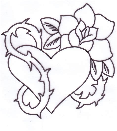 Roses Drawings With Hearts Free Download On Clipartmag