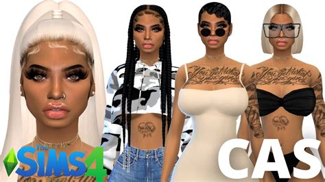 Tatted Baddie 💉🔥 Sims 4 Create A Sim Cc Links ♡ Youtube