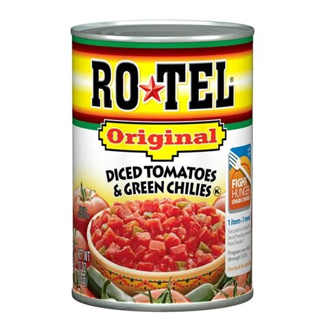 Rotel Original Diced Tomatoes And Green Chilies 10 Ounce