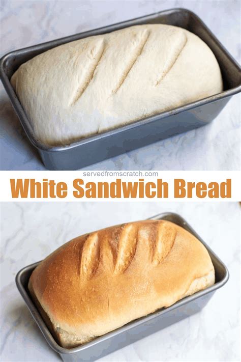 Easy White Sandwich Bread Served From Scratch