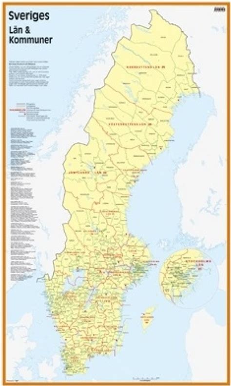 Karta Sveriges Kommuner | Sverigekarta