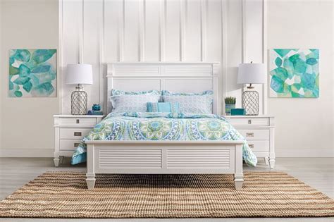 Marina White Panel Bed 2