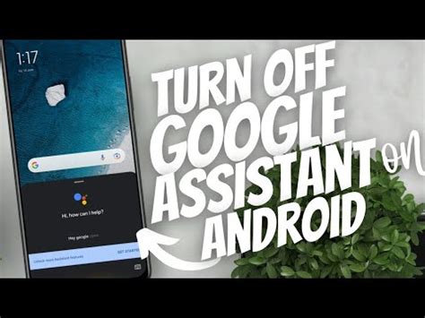 How To Turn Off Google Assistant On Android Youtube