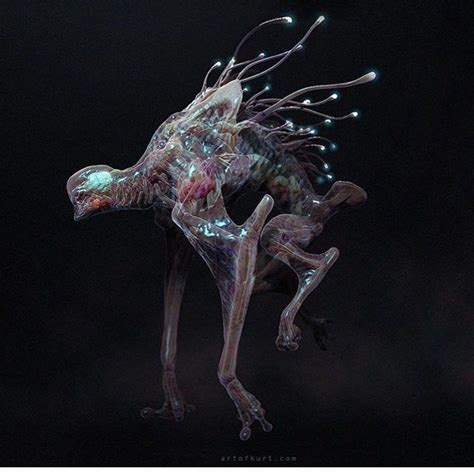 Pin By Art Saga On Otaku Alien Creatures Alien Concept Art Creature