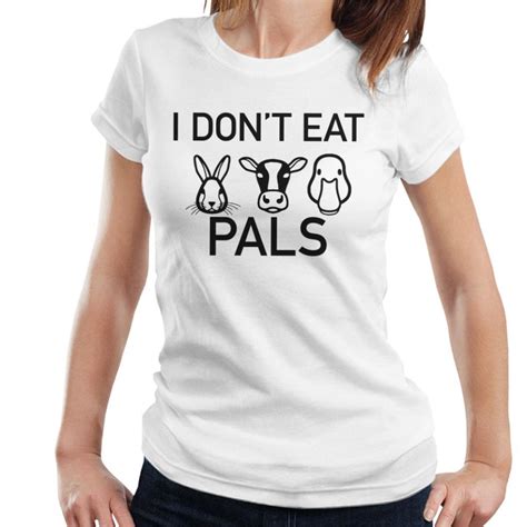 Large White I Dont Eat Pals Rabbit Cow Duck Womens T Shirt On Onbuy