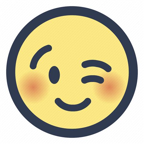 Emoji Wink Icon Download On Iconfinder On Iconfinder