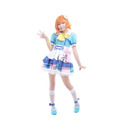Love Live Sunshine Aqours Chika Takami Anime Cosplay Costumes Performance Dresses