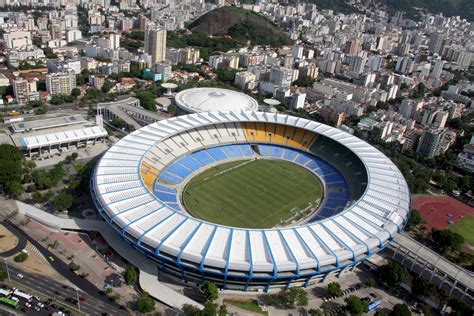 Aerial View Of The Maracanã Stadium In Rio De Janeiro The Site Of The