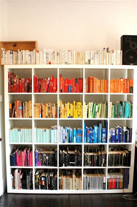 The Colour Coded Bookshelf 18 Inspiring Examples