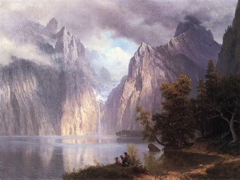 Albert Bierstadt Scene In The Sierra Nevada Painting Best Paintings