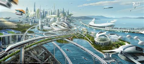 Year Million Pixoloid Studios Futuristic City Future Cities Futuristic Architecture