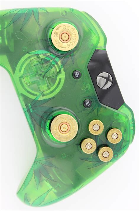 Clear 420 Friendly Xbox One Controller With Bullet Buttons 2