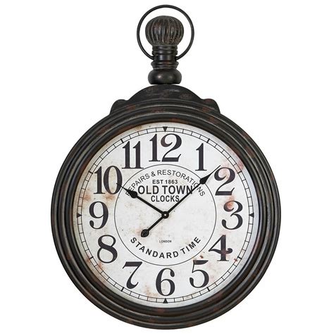 Pocket watch wall clock assembly instructions note: Darby Home Co Oversized 28" Pocket Watch Style Large Wall ...