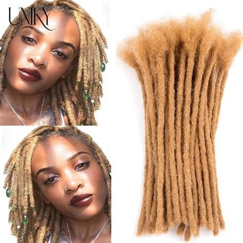 Dreadlocks Brazilian 100 Human Hair Strand Crochet Braid Hair Locs Extension 0 8 Cm Kinky