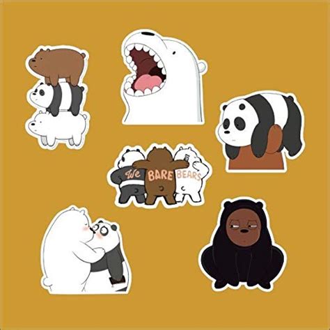 Buy Gadgets Wrap We Bare Bears Grizzly Notebook Refrigerator Skateboard
