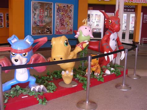 Digimon Statues At The Toei Anime Museum Digimon Anime Geek Stuff