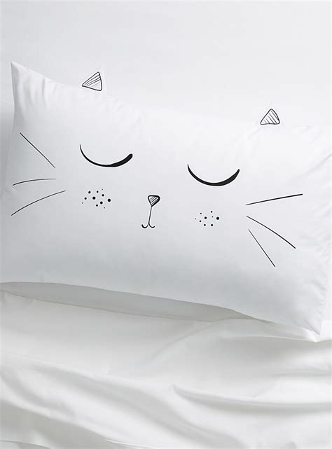 Kitty Cat Pillowcase Simons Maison Pillowcases Bedroom Simons
