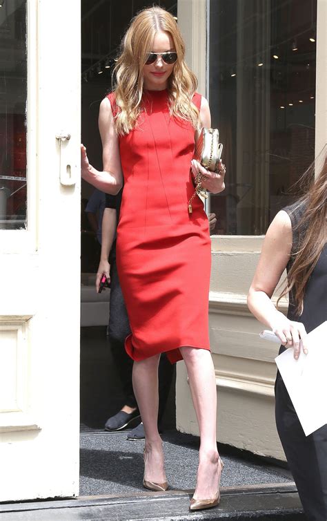 Kate Bosworth In Red Dress Out And About In New York