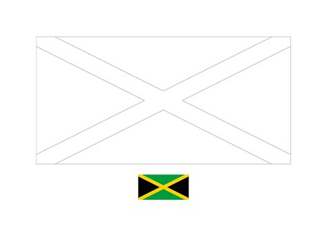 Jamaica Flag Coloring Page Flag Coloring Pages Jamaica Flag Coloring Pages