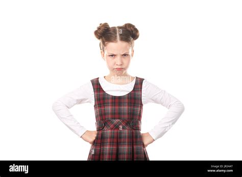 School Girl Feeling Anger Stock Photo Alamy