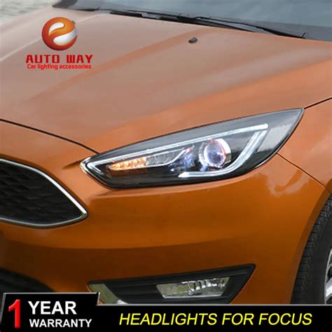 Car Styling 2pcs 1set LED Headlights Ford Focus Headlamp Headlight Casa