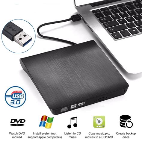 External Cd Drive Usb 30 Portable Cddvd Rw Drive Slim Dvdcd Rom