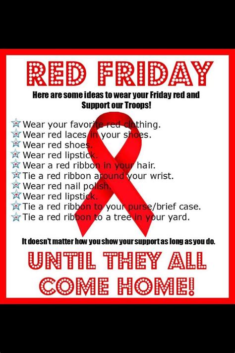 RED Friday | Red friday, Red friday military, Remember everyone deployed