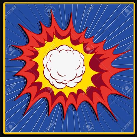 Comic Book Explosion Art Royalty Free Cliparts Vectors And Stock
