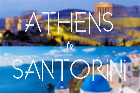 How To Travel From Athens To Santorini Shawnvoyage