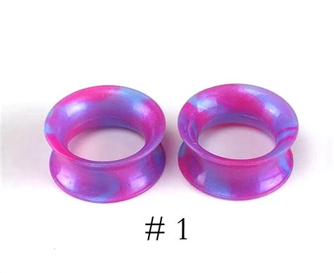 Pearlescent Swirl Silicone Tunnels