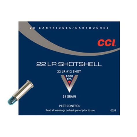 Cci 22lr 31gr 12 Shot Shotshell 1000fps 20 Pack Sales S Sale Your