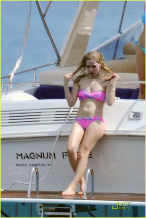 Photo Avril Lavigne Bikini Boat Time 02 Photo 2554536 Just Jared Entertainment News