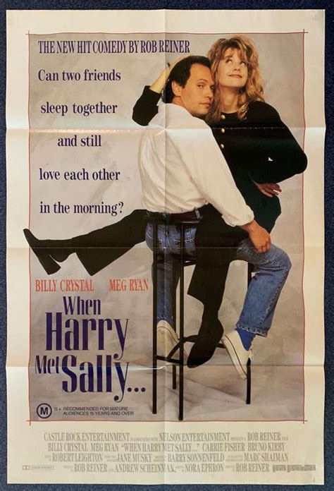 all about movies when harry met sally poster original one sheet 1989 billy crystal meg ryan comedy