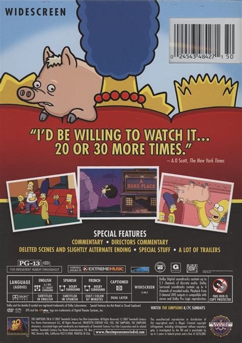 Simpsons Movie The Widescreen Dvd 2007 Dvd Empire