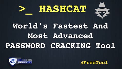 Hashcat Password Cracking Hackersonlineclub