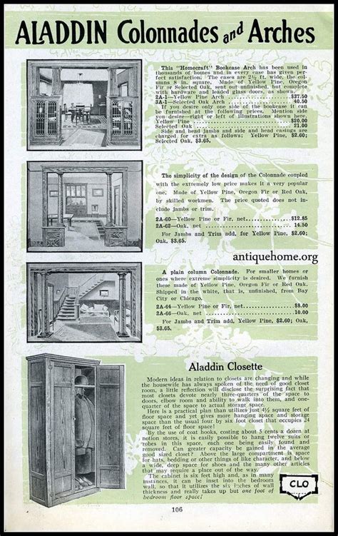 1918 Aladdin Kit Houses Vintage House Plans Kit Homes Craftsman Decor
