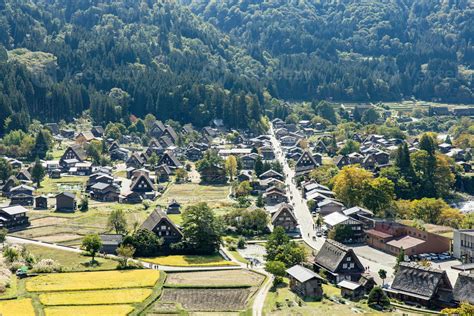 Shirakawa Japonais Historique Village De Shirakawago En Automne Depuis