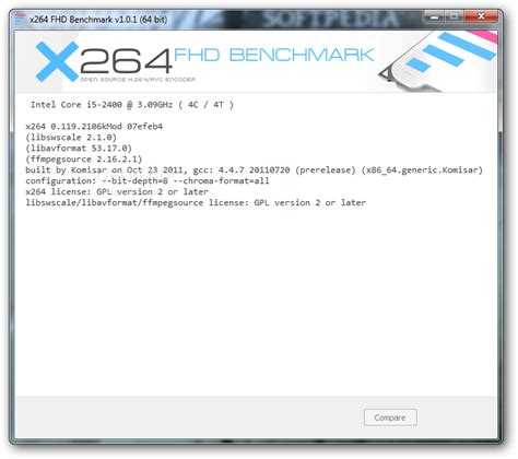 x264 FHD Benchmark Download