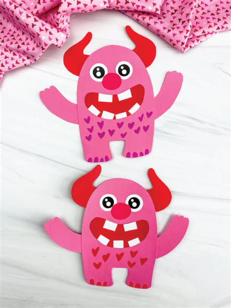 Love Monster Craft Template