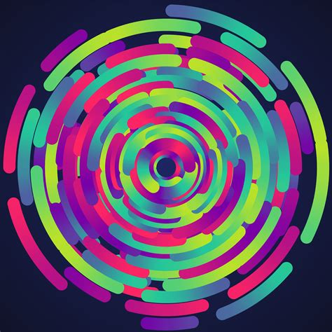 Colorful Neon Circles Background Vector 318048 Vector Art At Vecteezy