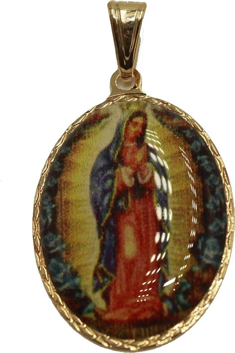 Virgen De Guadalupe Oval Medal Our Lady Of Guadalupe