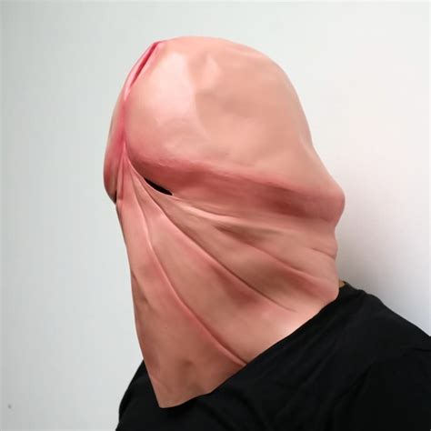 Funny Natural Latex Penis Dick Head Full Face Cosplay Mask Free Shipping Free Shipping