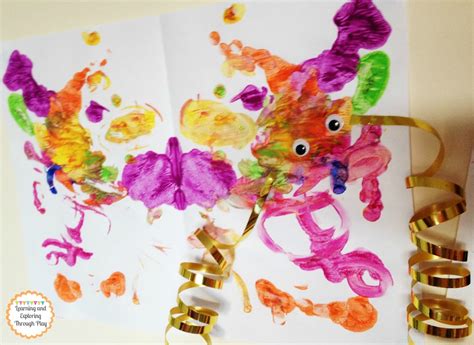 Learning And Exploring Through Play Chinese New Year Dragon Art For