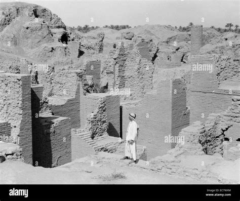 Iraq Babylon The Great Various Views Of The Crumbling Ruins Ishtar