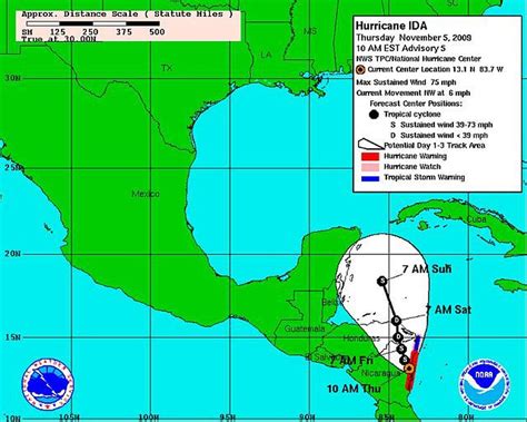 The storm is located about 120 miles west of negril, jamaica, and is. Hurricane Ida hits Nicaragua coast, poised to move north ...