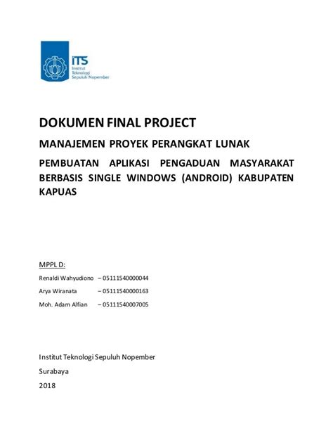 Contoh Report Untuk Final Projek