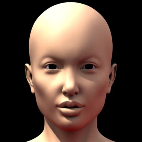 sexy female head 3d model